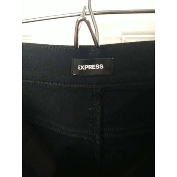 Express Woman 6R Black Jeans Conscious Edit Straight Ankle High Rise - Picture 6 of 8